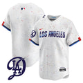 Men's Dodgers 2024 City Connect Vapor Premier Limited Jersey - All Stitched - White, Team
