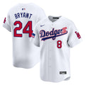 Men's Dodgers 2024 Independence Day Vapor Premier Limited Jersey - All Stitched - White, Kobe Bryant