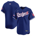 Men's Dodgers 2024 Independence Day Vapor Premier Limited Jersey - All Stitched - Royal, Team