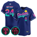 Men's Dodgers 2024 Los Angeles City Style Vapor Premier Limited Jersey V2 - All Stitched - Royal, Kobe Bryant