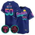 Men's Dodgers 2024 Los Angeles City Style Vapor Premier Limited Jersey V2 - All Stitched - Royal, Mookie Betts