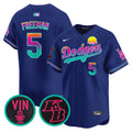 Men's Dodgers 2024 Los Angeles City Style Vapor Premier Limited Jersey V2 - All Stitched - Royal, Freddie Freeman