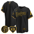 Men's Dodgers 2024 Mamba Baseball Jersey - All Stitched - Black, Team