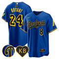 Men's Dodgers 2024 Mamba Baseball Jersey - All Stitched - Royal, Kobe Bryant