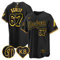 Men's Dodgers 2024 Mamba Baseball Jersey - All Stitched - Black, Vin Scully