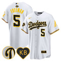 Men's Dodgers 2024 Mamba Baseball Jersey - All Stitched - White, Freddie Freeman
