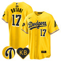 Men's Dodgers 2024 Mamba Baseball Jersey - All Stitched - Gold, Shohei Ohtani