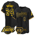 Men's Dodgers 2024 Mamba Baseball Jersey - All Stitched - Mamba, Kobe Bryant