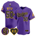 Men's Dodgers 2024 Mamba Vapor Premier Limited Jersey - All Stitched - Purple, Mookie Betts