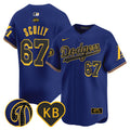Men's Dodgers 2024 Mamba Vapor Premier Limited Jersey - All Stitched - Royal, Vin Scully