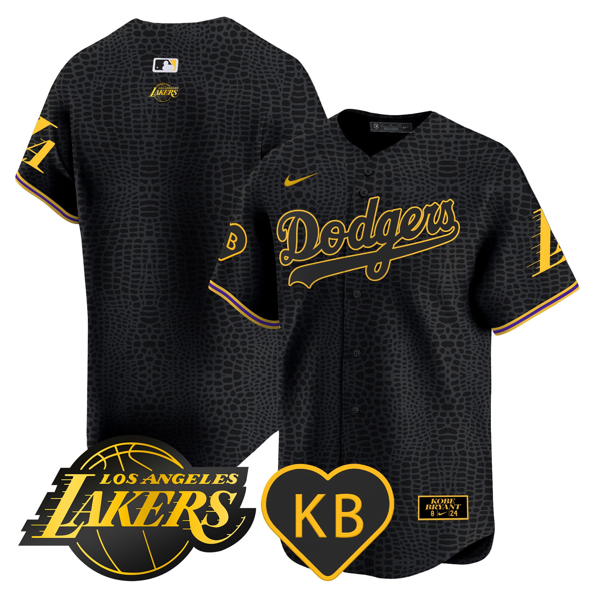 Men's Dodgers 2024 Mamba Vapor Premier Limited Jersey - All Stitched - Mamba, Team