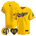 Men's Dodgers 2024 Mamba Vapor Premier Limited Jersey - All Stitched - Gold, Team