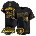 Men's Dodgers 2024 Mamba Vapor Premier Limited Jersey - All Stitched - Mamba, Fernando Valenzuela