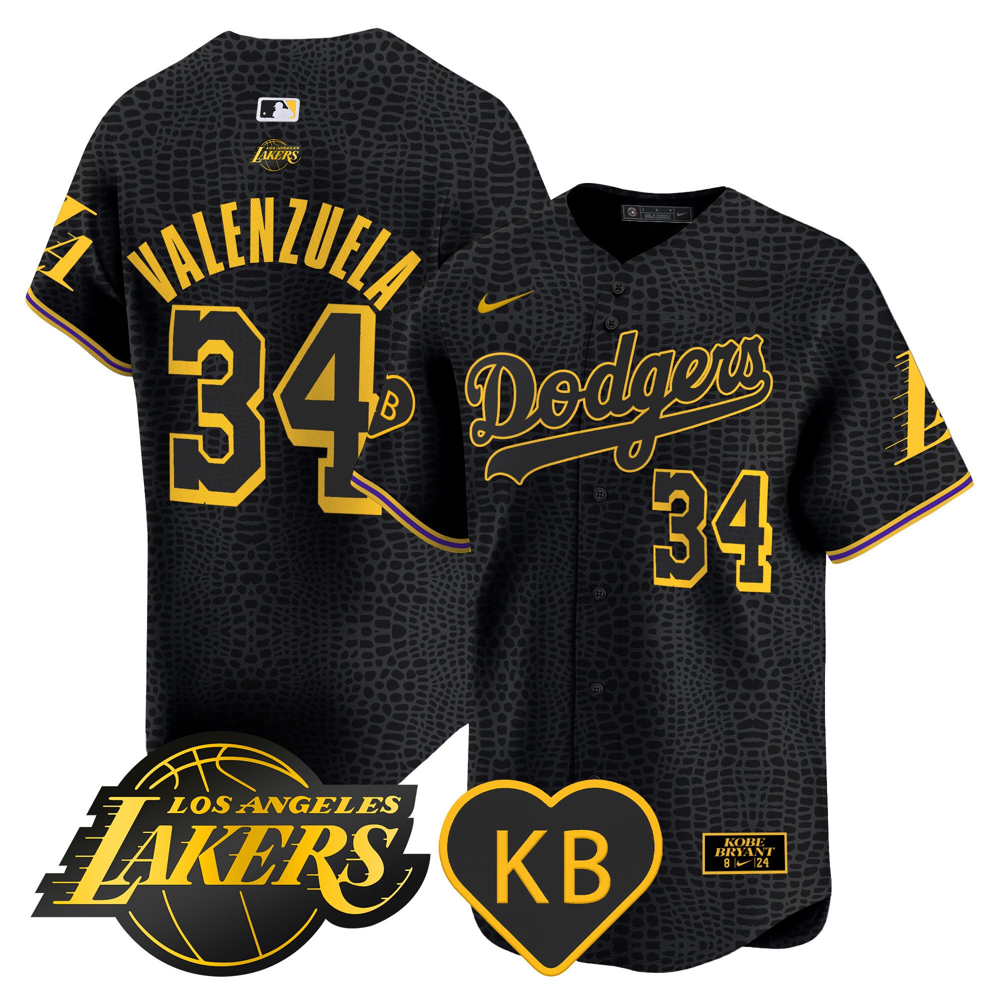 Men's Dodgers 2024 Mamba Vapor Premier Limited Jersey - All Stitched - Mamba, Fernando Valenzuela