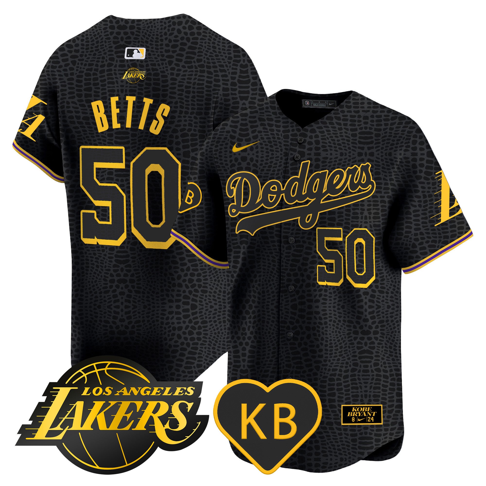 Men's Dodgers 2024 Mamba Vapor Premier Limited Jersey - All Stitched - Mamba, Mookie Betts