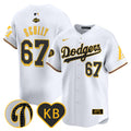 Men's Dodgers 2024 Mamba Vapor Premier Limited Jersey - All Stitched - White, Vin Scully