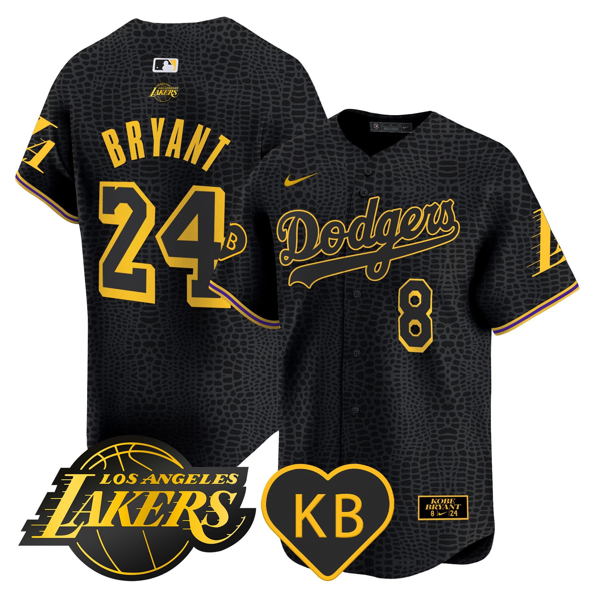 Men's Dodgers 2024 Mamba Vapor Premier Limited Jersey - All Stitched - Mamba, Kobe Bryant