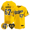 Men's Dodgers 2024 Mamba Vapor Premier Limited Jersey - All Stitched - Gold, Vin Scully