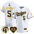 Men's Dodgers 2024 Mamba Vapor Premier Limited Jersey - All Stitched - White, Freddie Freeman