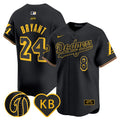 Men's Dodgers 2024 Mamba Vapor Premier Limited Jersey - All Stitched - Black, Kobe Bryant
