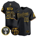 Men's Dodgers 2024 Mamba Vapor Premier Limited Jersey V2 - All Stitched - Black, Mookie Betts