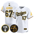 Men's Dodgers 2024 Mamba Vapor Premier Limited Jersey V2 - All Stitched - White, Vin Scully