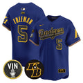 Men's Dodgers 2024 Mamba Vapor Premier Limited Jersey V2 - All Stitched - Royal, Freddie Freeman