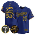 Men's Dodgers 2024 Mamba Vapor Premier Limited Jersey V2 - All Stitched - Royal, Vin Scully