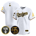 Men's Dodgers 2024 Mamba Vapor Premier Limited Jersey V2 - All Stitched - White, Team