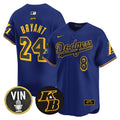 Men's Dodgers 2024 Mamba Vapor Premier Limited Jersey V2 - All Stitched - Royal, Kobe Bryant