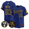 Men's Dodgers 2024 Mamba Vapor Premier Limited Jersey V2 - All Stitched - Royal, Mookie Betts