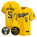 Men's Dodgers 2024 Mamba Vapor Premier Limited Jersey V2 - All Stitched - Gold, Freddie Freeman