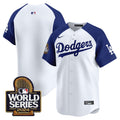 Men's Dodgers 2024 World Series Vapor Premier Limited Jersey - All Stitched - Alternate White, Team