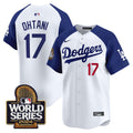 Men's Dodgers 2024 World Series Vapor Premier Limited Jersey - All Stitched - Alternate White, Shohei Ohtani