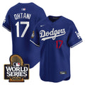 Men's Dodgers 2024 World Series Vapor Premier Limited Jersey - All Stitched - Royal, Shohei Ohtani