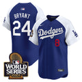 Men's Dodgers 2024 World Series Vapor Premier Limited Jersey - All Stitched - Alternate Royal, Kobe Bryant