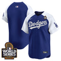 Men's Dodgers 2024 World Series Vapor Premier Limited Jersey V2 - All Stitched - Alternate Royal, Team