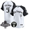 Men's Dodgers 2025 LA Gothic Style Vapor Premier Limited Jersey - All Stitched - Alternate, Freddie Freeman