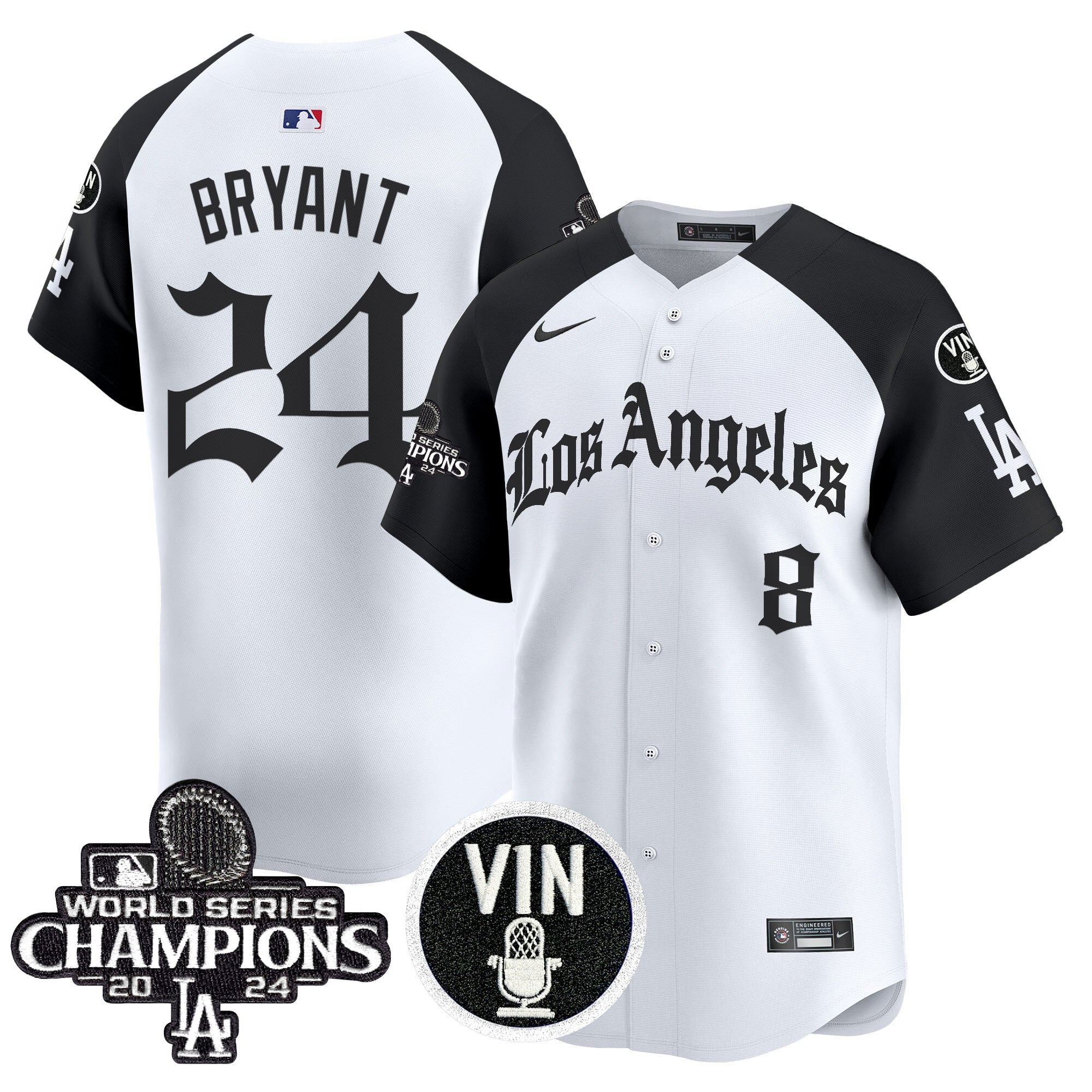 Men's Dodgers 2025 LA Gothic Style Vapor Premier Limited Jersey - All Stitched - Alternate, Kobe Bryant