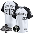 Men's Dodgers 2025 LA Gothic Style Vapor Premier Limited Jersey - All Stitched - Alternate, Bleed Blue 213