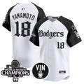 Men's Dodgers 2025 LA Gothic Style Vapor Premier Limited Jersey V2 - All Stitched - Alternate, Yamamoto