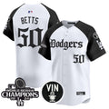 Men's Dodgers 2025 LA Gothic Style Vapor Premier Limited Jersey V2 - All Stitched - Alternate, Mookie Betts