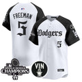 Men's Dodgers 2025 LA Gothic Style Vapor Premier Limited Jersey V2 - All Stitched - Alternate, Freddie Freeman