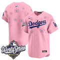 Men's Dodgers 2025 World Series x Tokyo Series Vapor Premier Limited Jersey - All Stitched - Cherry Blossom, Team