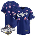 Men's Dodgers 2025 World Series x Tokyo Series Vapor Premier Limited Jersey - All Stitched - Royal, Team