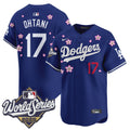 Men's Dodgers 2025 World Series x Tokyo Series Vapor Premier Limited Jersey - All Stitched - Royal, Shohei Ohtani
