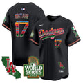 Men's Dodgers Mexico 2024 World Series Vapor Premier Limited Jersey - All Stitched - Black, Shohei Ohtani