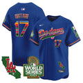 Men's Dodgers Mexico 2024 World Series Vapor Premier Limited Jersey - All Stitched - Royal, Shohei Ohtani