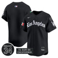 Men's Dodgers Mexico 2025 LA Gothic Style Vapor Premier Limited Jersey - All Stitched - Black, Team