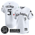 Men's Dodgers Mexico 2025 LA Gothic Style Vapor Premier Limited Jersey - All Stitched - White, Freddie Freeman